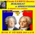  Claude Camous raconte Mirabeau et Robespierre, le dépravé et le vertueux