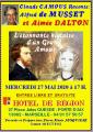 Claude Camous raconte Alfred de Musset et Aimée Dalton,  L’étonnante histoire d’un « Grand Amour »…