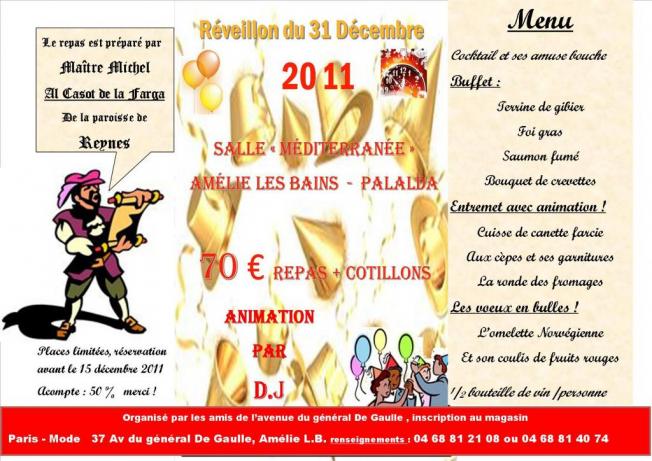 réveillon de la Saint Sylvestre