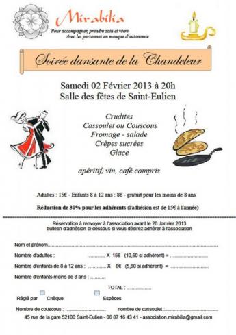 soirée dansante de la Chandeleur
