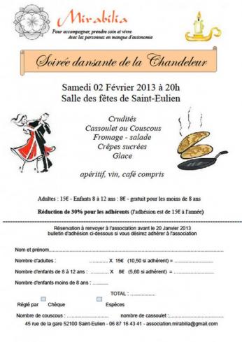 soirée dansante de la Chandeleur