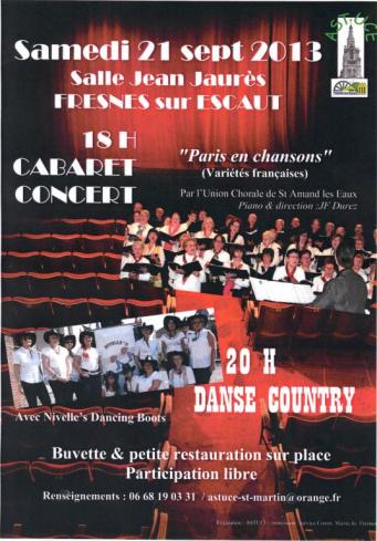 cabaret concert et danse country