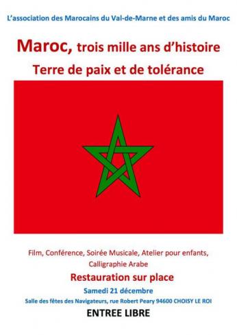Maroc,trois mille ans d'histoire. terre de paix et de tolérance