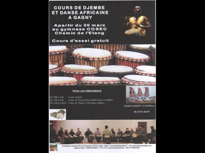 Reprise des cours de danses et percussions à Gagny et Location sono associative à gagny