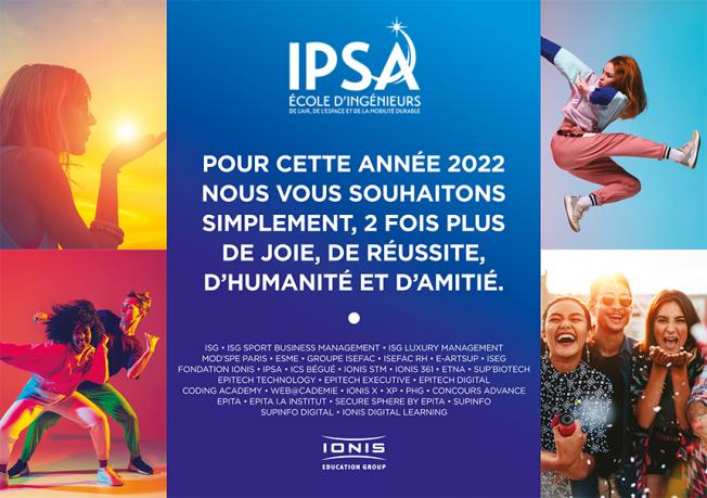 L’IPSA vous souhaite une belle année 2022 !
