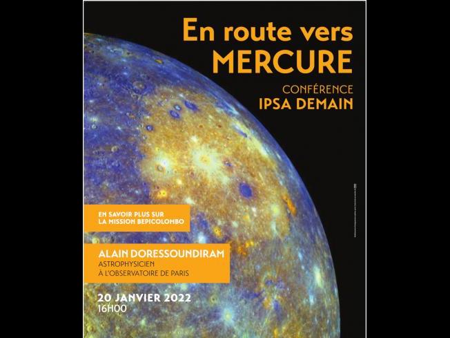 Conférence : décollez pour Mercure avec l’IPSA, le 20 janvier 2022