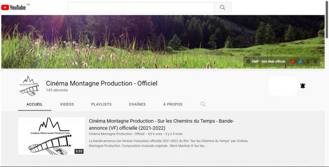 Chaîne YouTube officielle de Cinéma Montagne Production