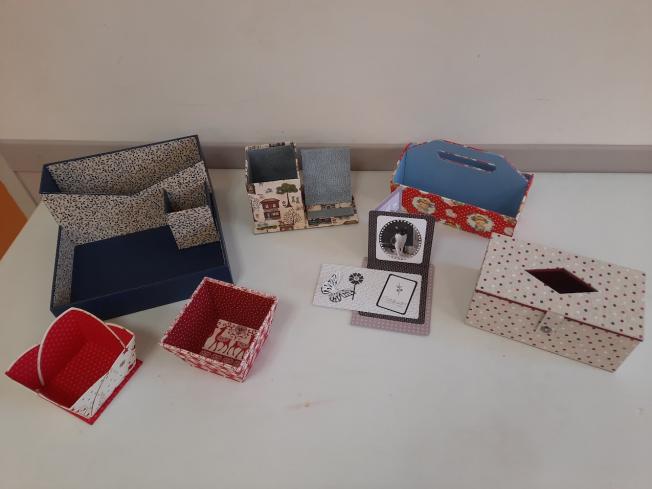 Cartonnage, réunions septembre-octobre