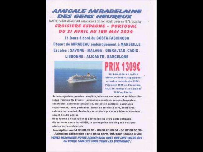 CROISIERE ESPAGNE/PORTUGAL