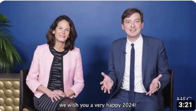 New Year Wishes from Adrien Couret et Marguerite Gallant