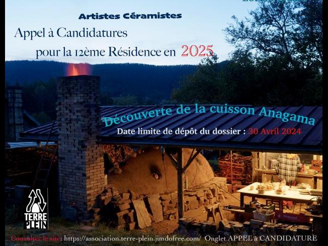 2025 : Appel a candidature pour la 12ème Résidence céramique Cuisson Anagama
