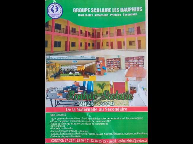 COTE D'IVOIRE : Éducation-Promotion de l'Excellence à l'Établissement les Dauphins sis Vallon Cocody 