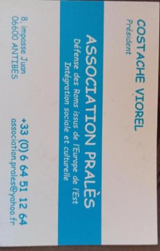 La nouvelle adresse de L'association Prales  , 