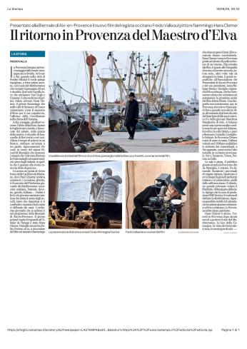La Biennale d'Aix 2026 dans la presse transalpine.