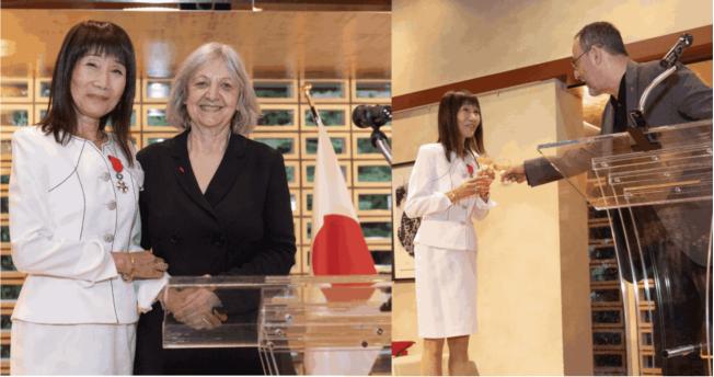 Junko Adachi décorée de la Légion d’honneur