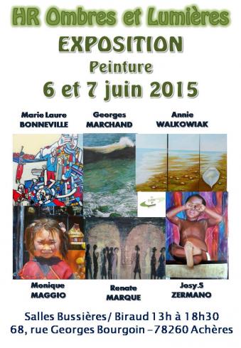 EXPOSITION PEINTURE ACHERES 6 et 7 JUIN 2015