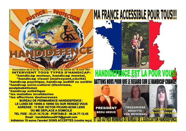 HANDIDEFENCE-BATTONS NOUS POUR QUE LE REGARD SUR LE HANDICAP CHANGE!