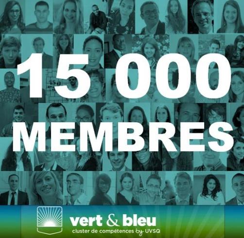 15 000 membres de la communauté UVSQ inscris sur vert&bleu !