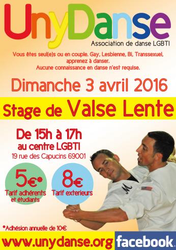 Stage de danse le 3 avril 2016