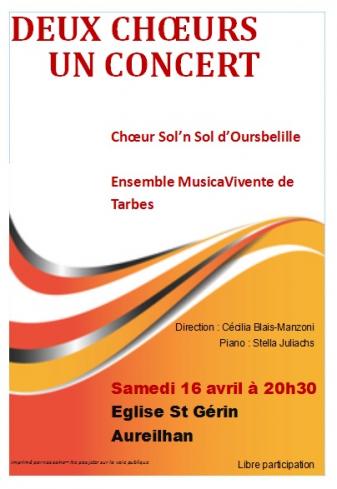 DEUX CHOEURS, UN CONCERT