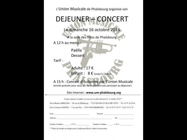 Déjeuner - concert d'automne