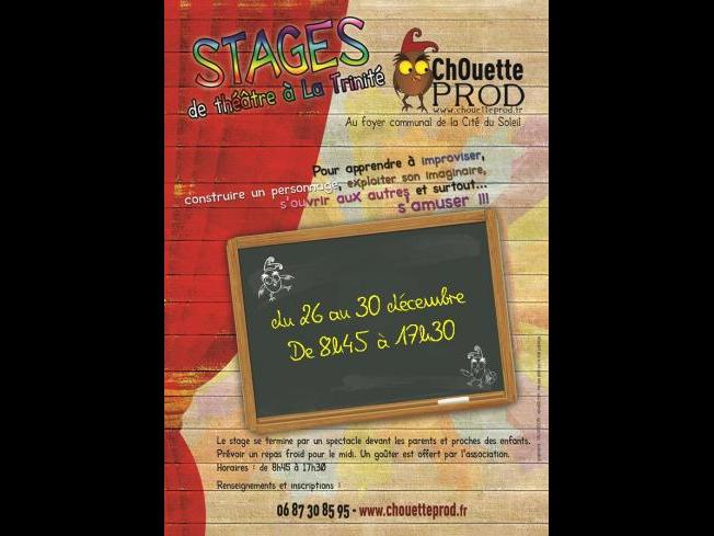 STAGE DE THEATRE POUR LES ENFANTS A LA TRINITE