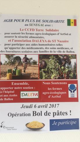 Agir pour plus de solidarité au Sénégal avec le CCFD Terre Solidaire et L'association Daleya 