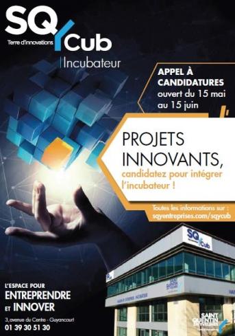 Projets innovants, candidatez pour intégrer l'incubateur SQYcub !