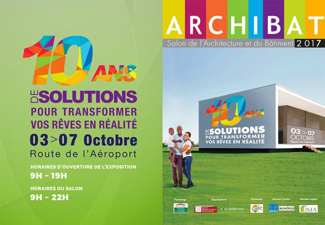 ANNONCE:  Salon de l'Architecture et du Batiment (ARCHIBAT) du 3 au 7 Oct. route de l'aéroport.