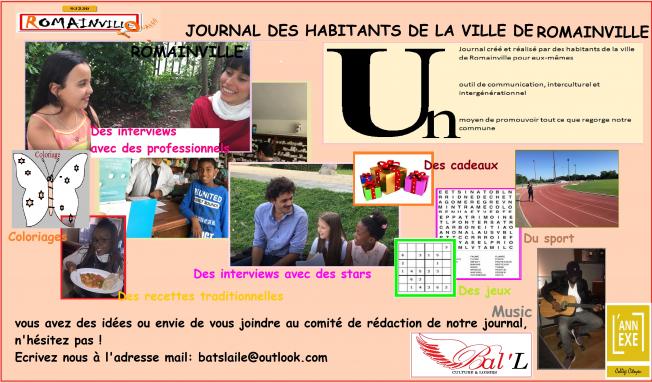 Mise en place du journal des habitants de la ville de Romainville
