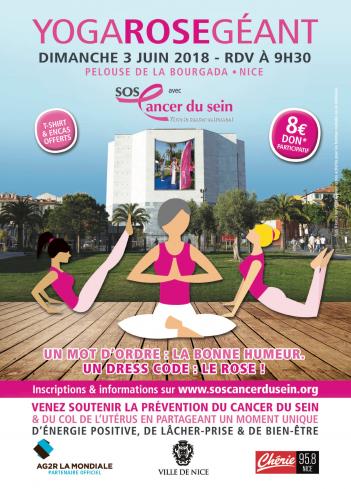YOGA ROSE GEANT à NICE le Dimanche 3 Juin 2018