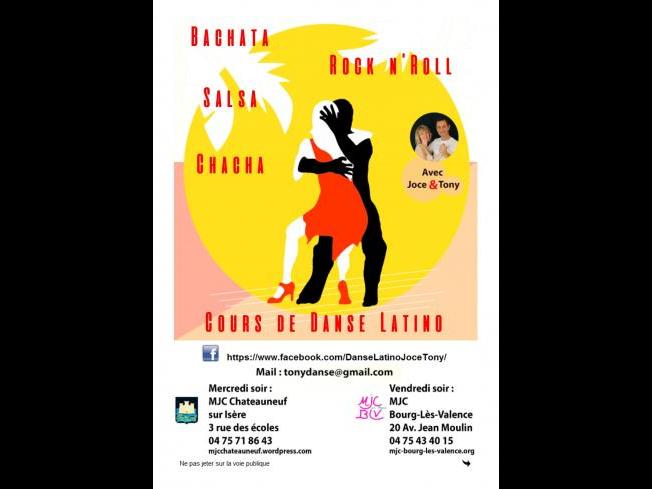 INSCRIPTIONS DANSE latino  MJC JEAN MOULIN BOURG LES VALENCE