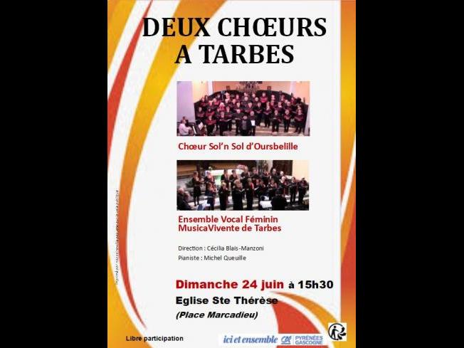 Deux chœurs réunis pour un même concert de fin de saison
