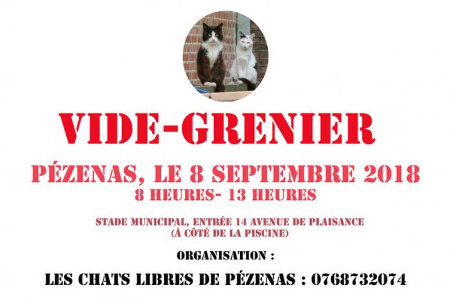 Organisation d'un Vide-Grenier à Pézenas le 8 septembre 2016