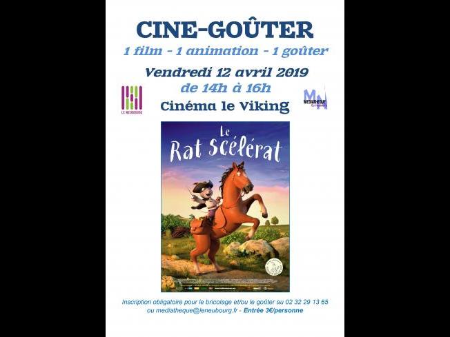 Ciné-goûter le 12 avril à 14 heures au Cinéma le Viking