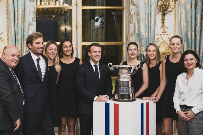 FRANCE: Les championnes du monde de tennis féminin reçues à l’Élysée