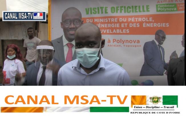 COTE D'IVOIRE : Abdourahmane Cissé, le Ministre du Pétrole et de l'Energies Renouvelables, en visite officielle à POLYNOVA R&D Technology sis à Youpougon 